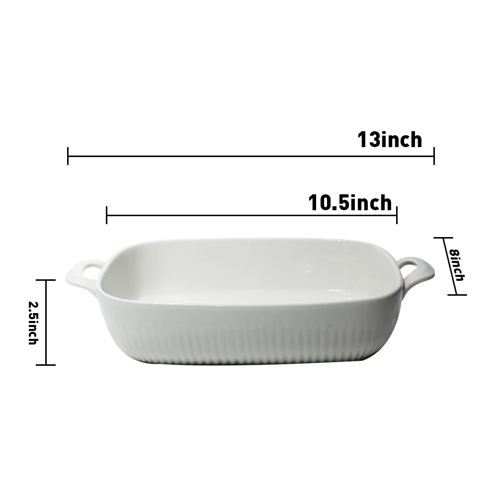 High quality non stick large square round bakeware ceramic cake baking dish low moq