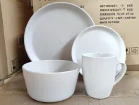 New Arrival unique shape Classic Porcelain Dinner Service Dish Sets Pasta Bowl Plate Lunch Dinnerware Sets For Dinner Breakfast