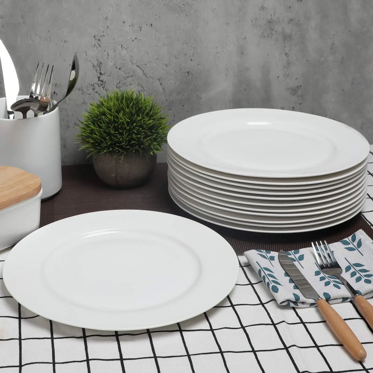 wholesale plate round of fine porcelain Simply White 7.5" Round Salad Plate 7.5'' dishes plates ceramic porcelain dinner