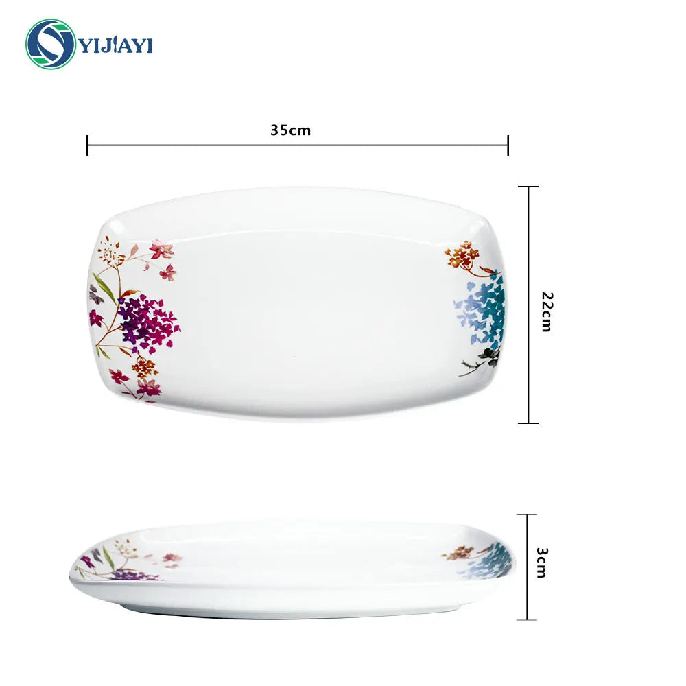 JIUWANG Wholesale  Customize Wedding Mug Bone China luxury dinnerware porcelain dinner sets 24pcs 36pcs 72pcs