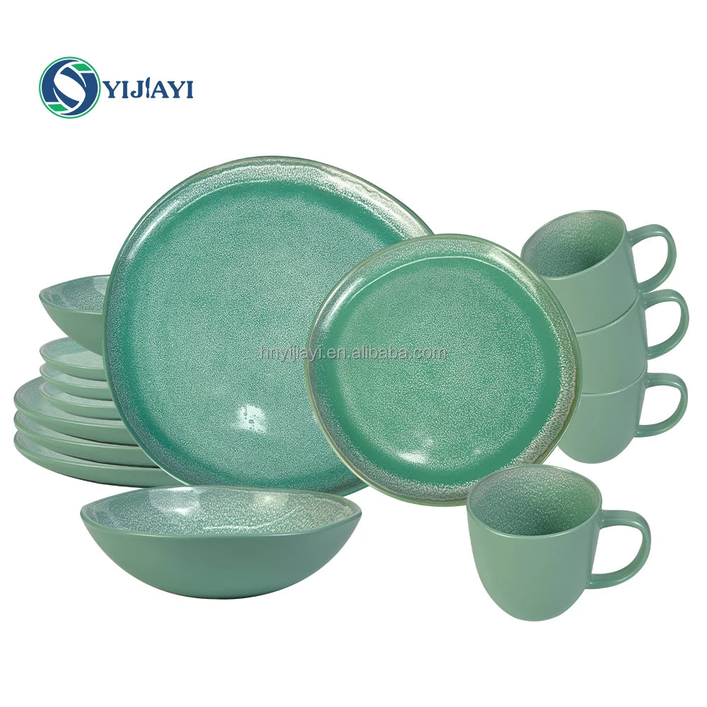 JIUWANG wholesale china porcelain luxury dishes vajilla de cermica ceramic set dinnerware set