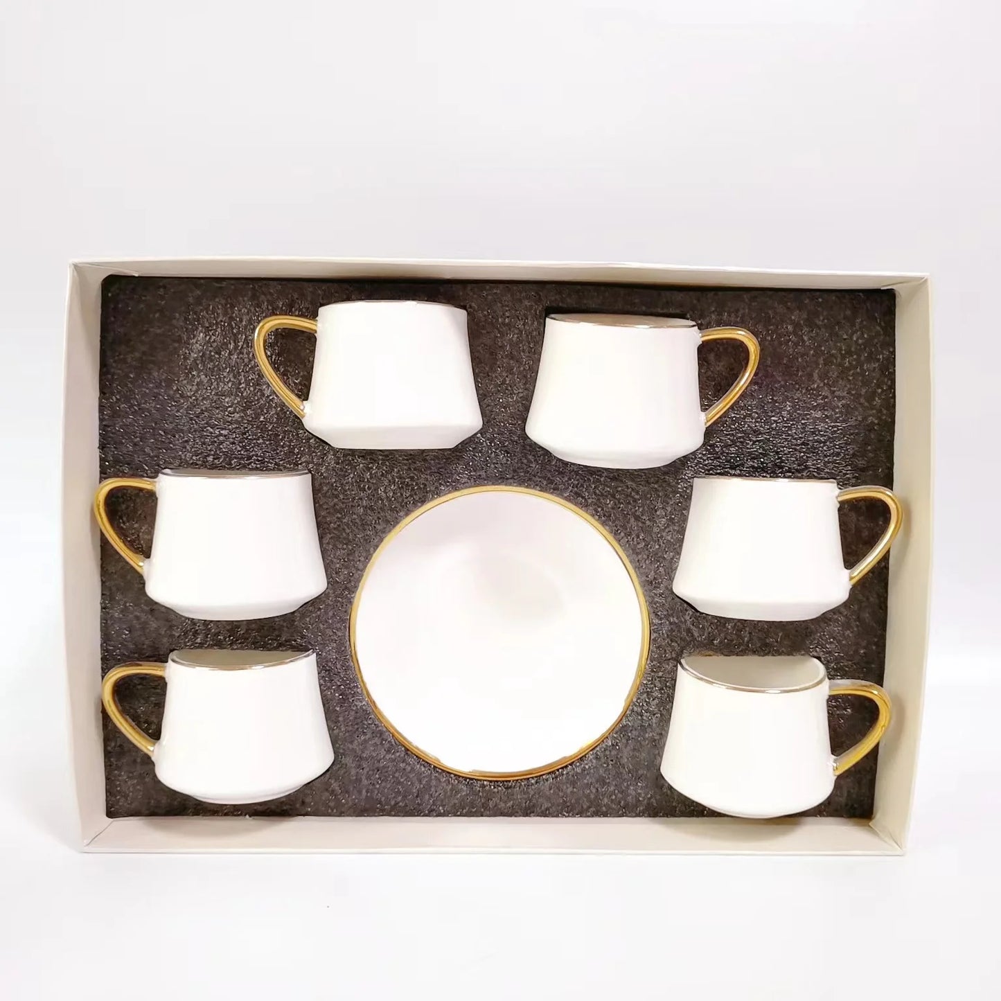 Hot Selling New design 12 sets Ceramic Coffee Cup with Saucer