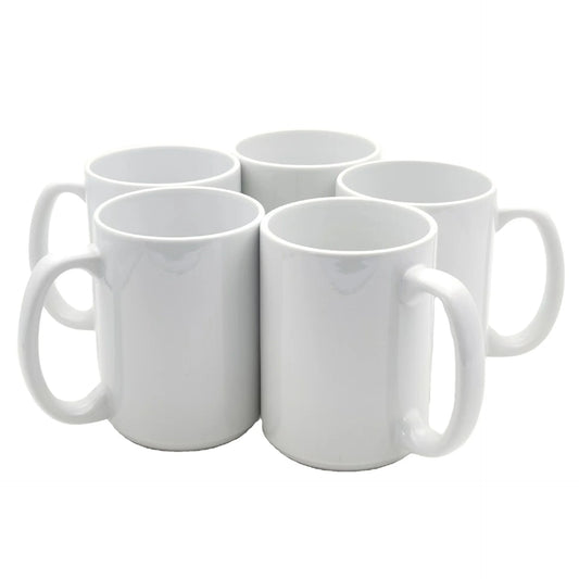 Mug manufacturer 15 Oz Porcelain Plain White custom Logo Sublimation blank Ceramic Cup Tea Coffee Mugs