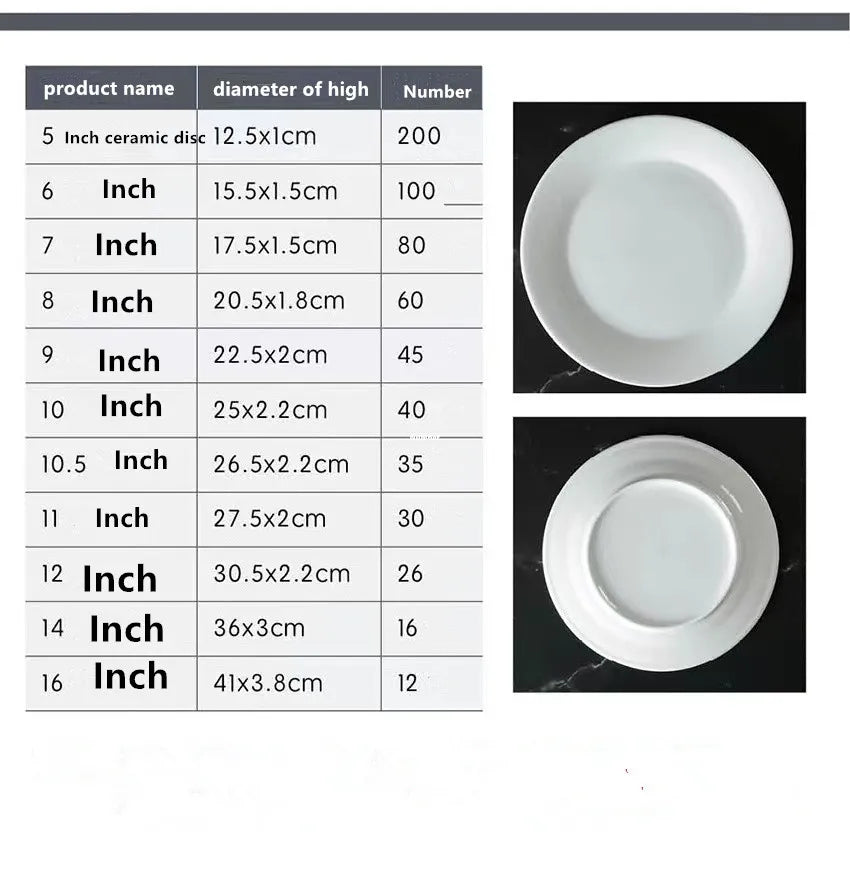 Made in China hot sell 7-12 inch customized logo dinner ceramic plates dishes plate ceramic dishes & Plates