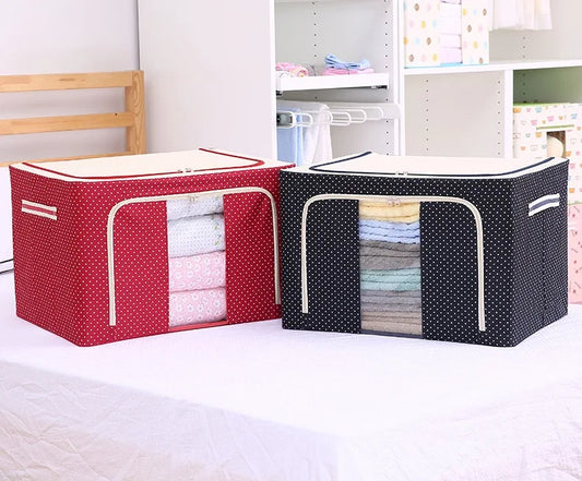 2020 New Home Storage and Finishing Storage Box with Lid  Multiple Capacities Foldable Fabric Shirt Organizer