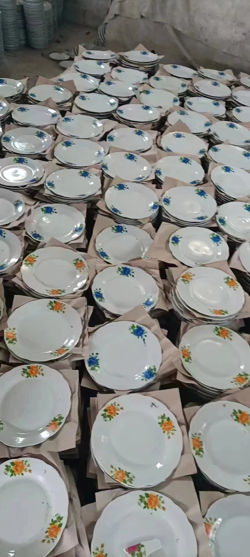 wholesale  1 ton Simply White ceramic plates dinnerware plates restaurants ceramic per tons high quality with supplier logo