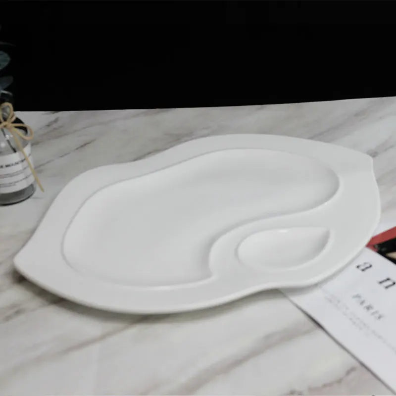 Custom New Design Pattern Hotel Dinnerware Porcelain Popular Wholesale Ceramic Plates Sets