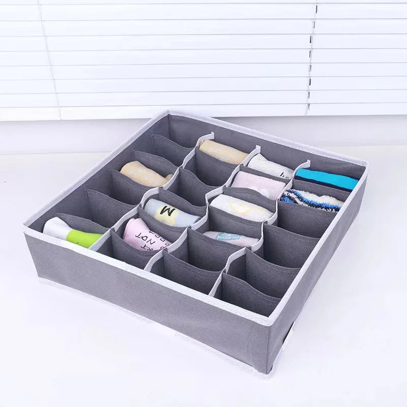 Thickened  covered clothing organizer underwear socks clothing storage box