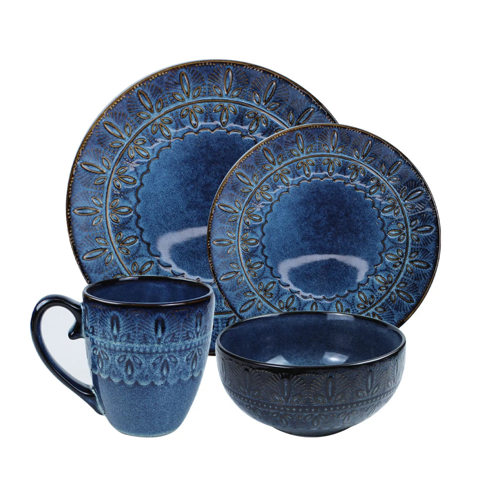 wholesale custom ceramic nordic mug cup Stone Color Glazed Stoneware Ceramic Dinnerware soup bowl dinner sets