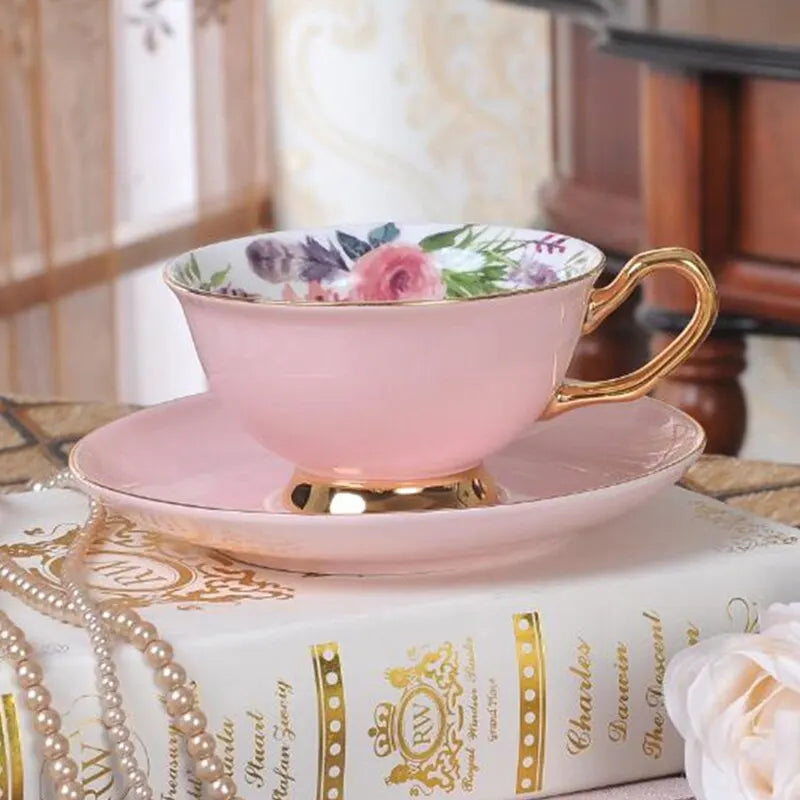 Superior Porcelain afternoon tea cup cups sets Ceramic Tableware Dinnerware Sets