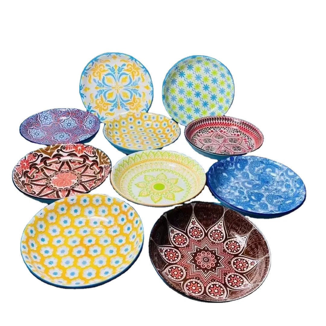 New Spot stock new design porcelain ceramic dish & plate dishes & plates