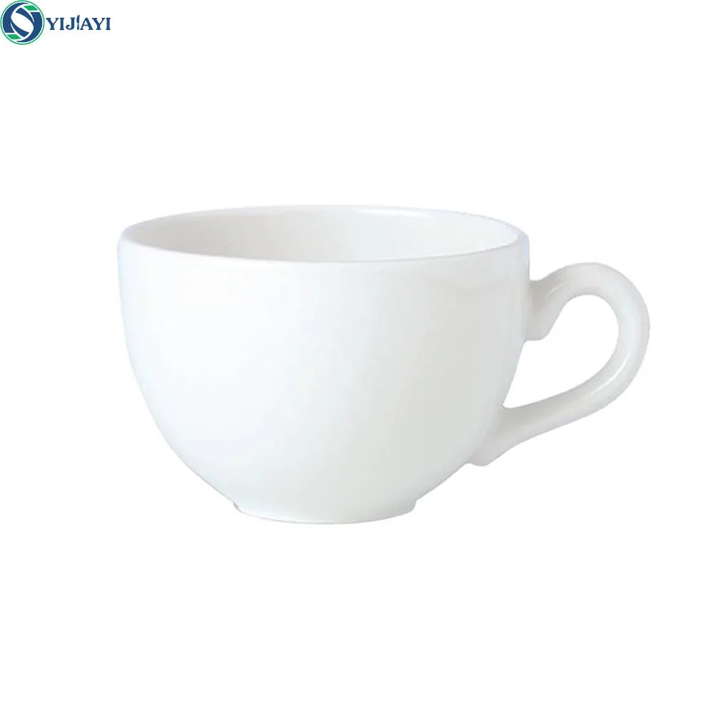 custom printed porcelain  milk white bone china espresso cup wholesale 350cc  in box