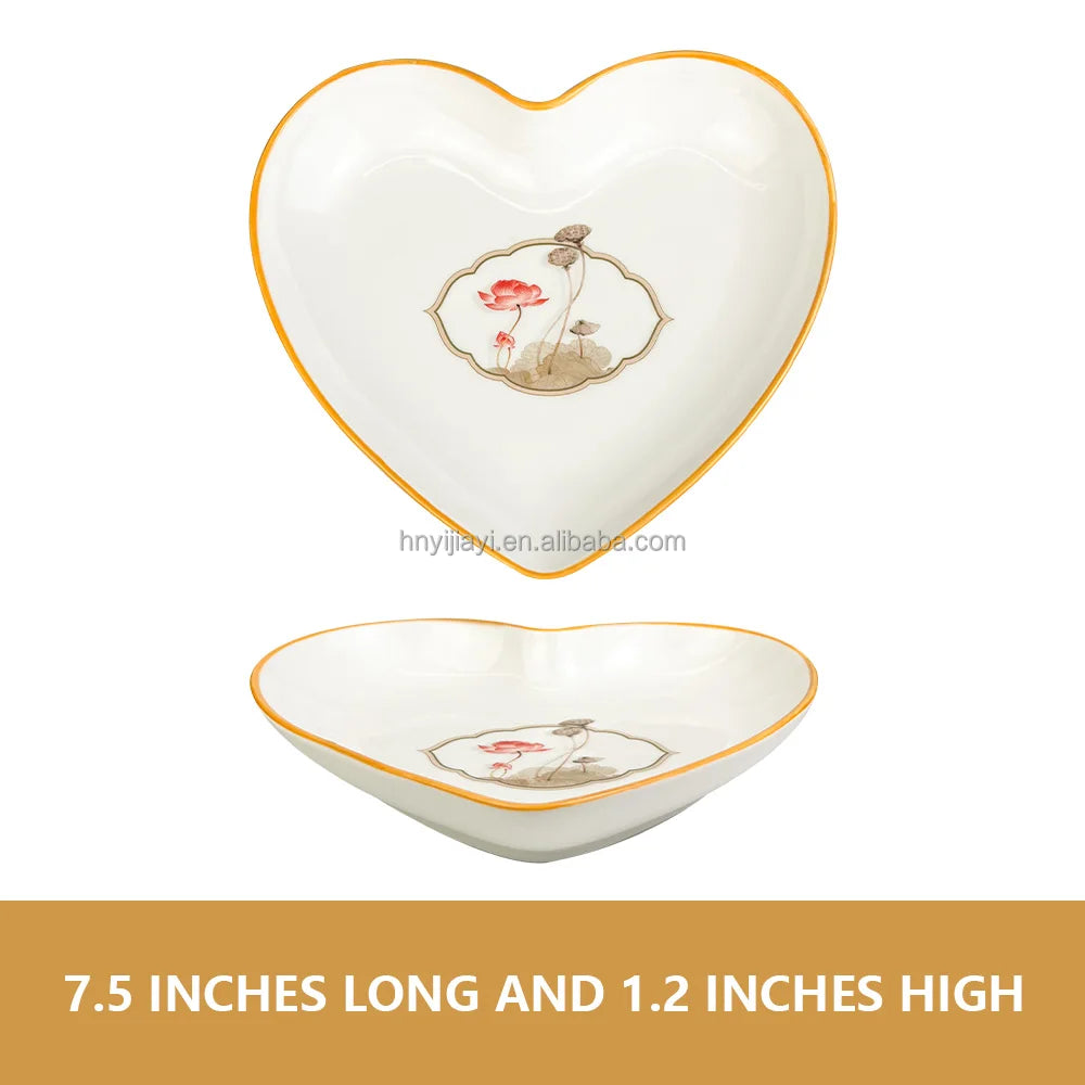 57 PCS Gold Rim Bone China Porcelain Dinner Plate Set Dinnerware Sets Wholesale Luxury Ceramic Tableware set