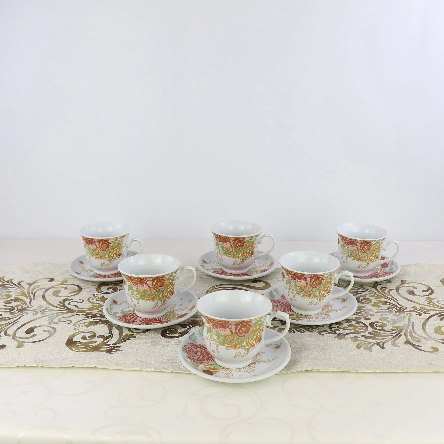 Ethiopian coffee cup tea set set ceramic printing cup dish gift box