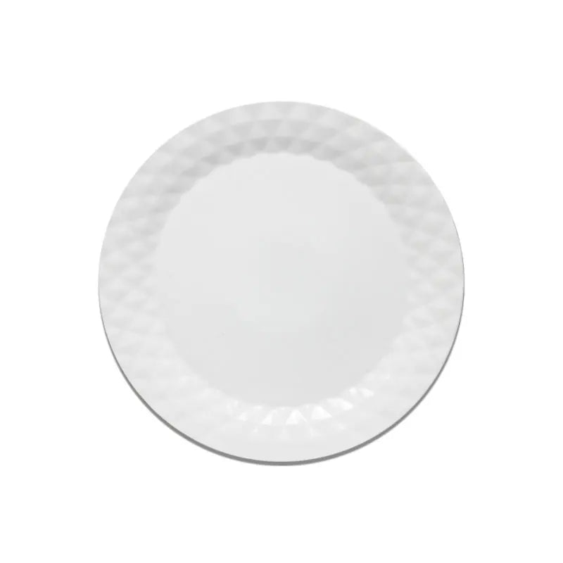 Popular Circle silver Rimmed high quality ceramic dinner plates set Dinnerware sets fine bone china Dinner plates set