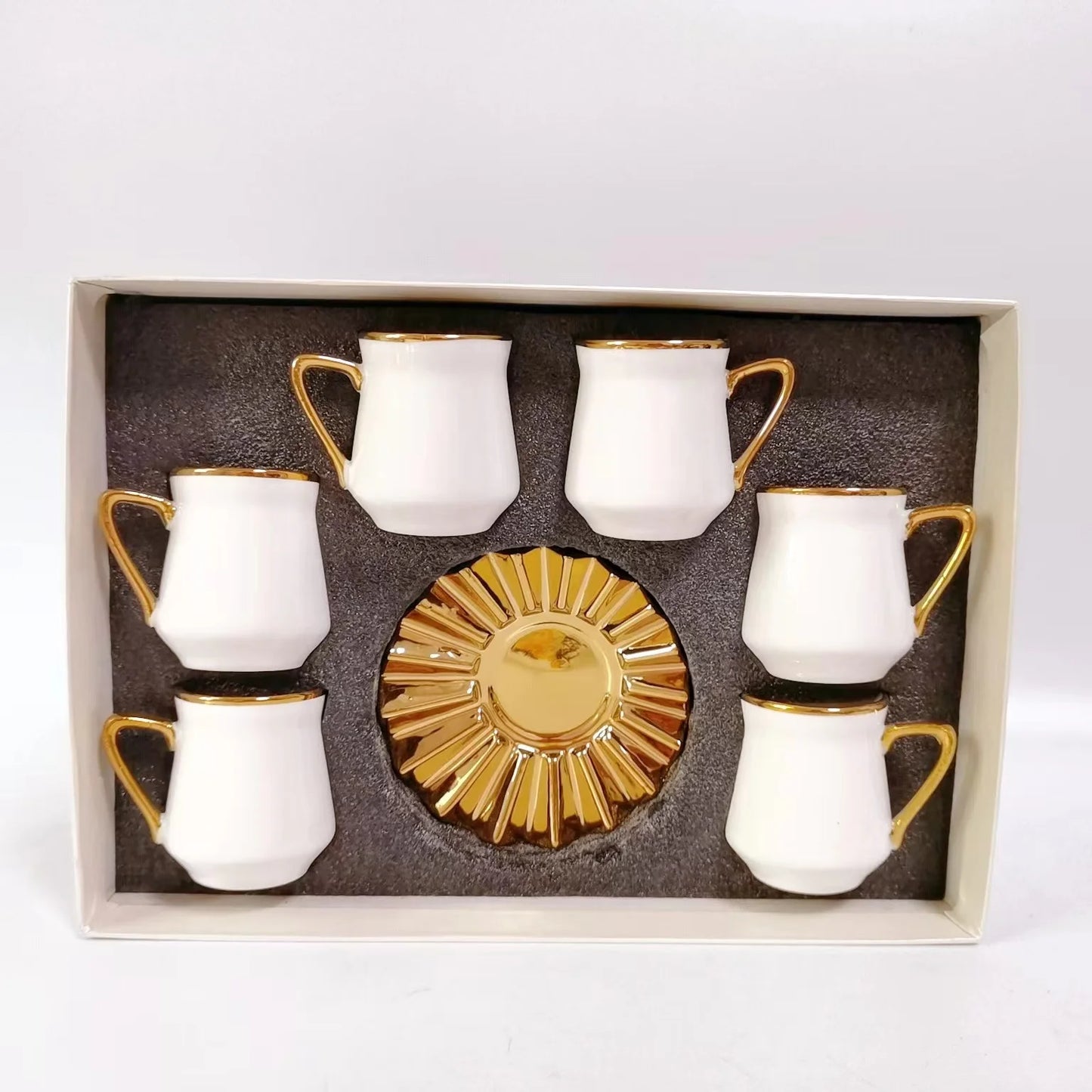 Hot Selling New design 12 sets Ceramic Coffee Cup with Saucer