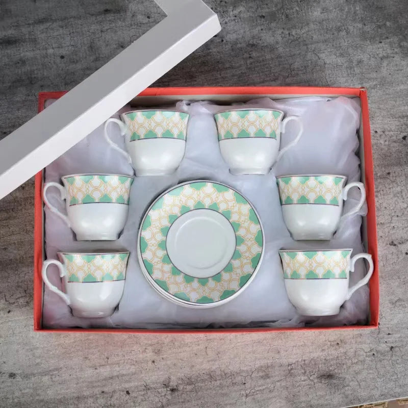 top seller packaging Ceramic ethiopian Tea Cups & Saucers tea cup set Coffee & Tea Sets coffee