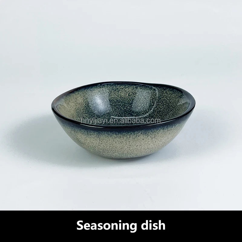 Ceramic Soy Sauce Dish Japanese Style Dinnerware Stoneware Dishes For Restaurant Small Dish Ceram Dip