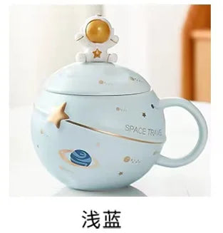 Cute Top quality wholesale Promotional Porcelain Mugs Ceramic mug for advertising sale products cup Astronaut ceramic cup