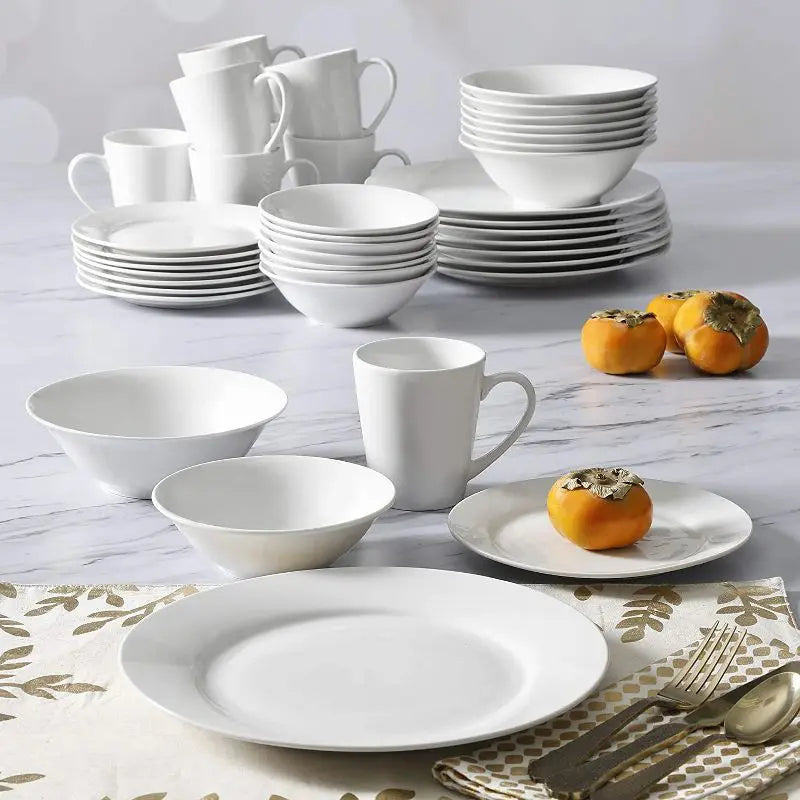 Hotel Tableware Direct Sell Modern Classic Luxury Kitchen Cabinet Ceramic Plates in Stock