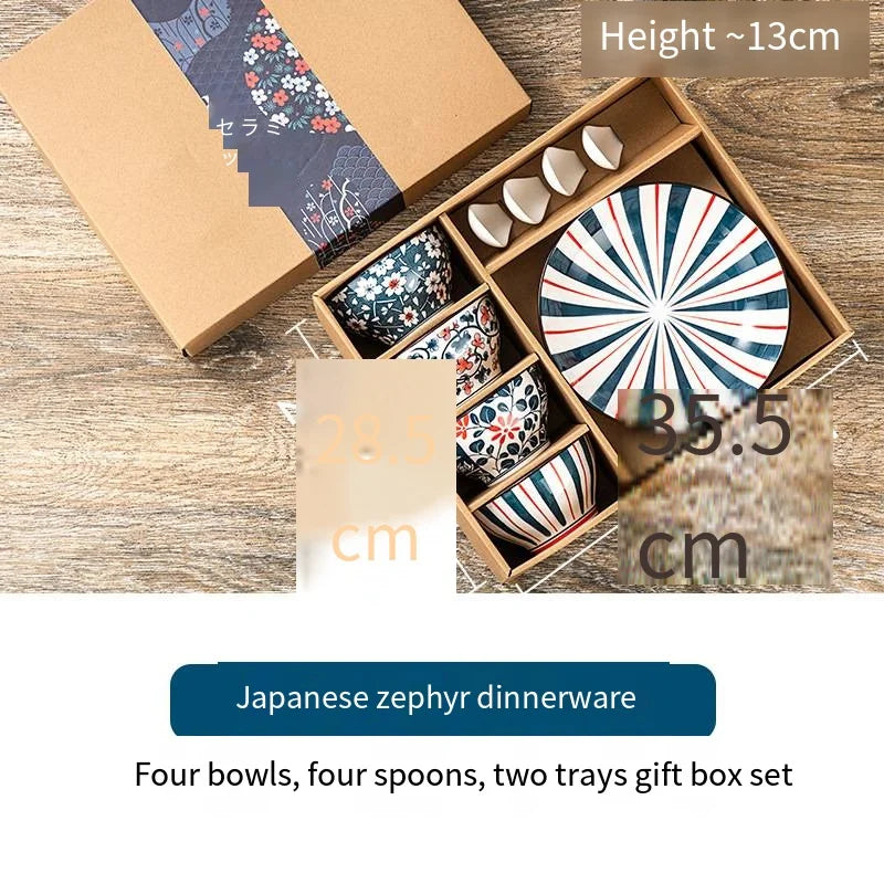 hot selling Japanese style ceramic bowl 4.5inch with gift box packaging