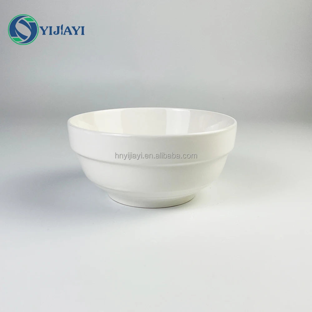 JiuWANG wholesale White ceramic  dishes restaurant  tableware dinner sets assiettes blancs dore en tonnes in bulk