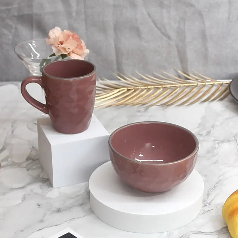 New Arrival 16 Piece Stoneware Glazed Modern Mugs Plates And Bowls Sets Plates Sets Dinnerware