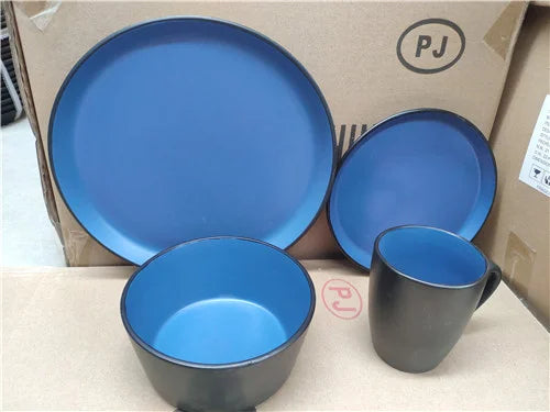 Manufacturer China colorful custom stoneware dinnerware ceramic dinner sets for wholesale