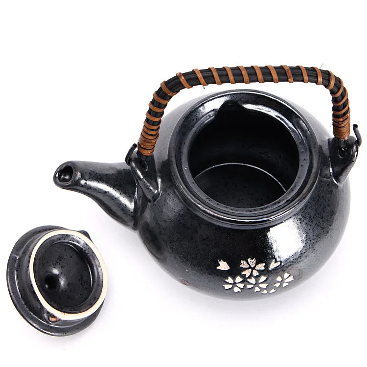 customized traditional art design  design  6pcs  cups saucers tea pot ceramic tea set