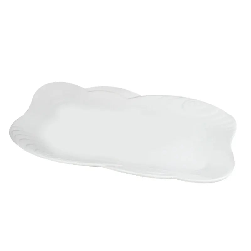 Hot Sell bulk Restaurant white color ceramic 9 inches square dinner plates stock lots Plates bowls saucers Sell By Ton