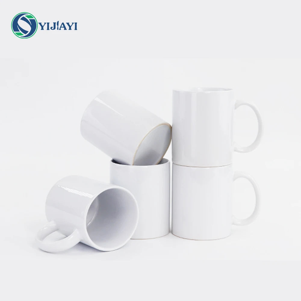 Wholesale custom Logo 11 oz tazas de sublimation white blank 11oz dimensions tea coffee cup christmas ceramic mug