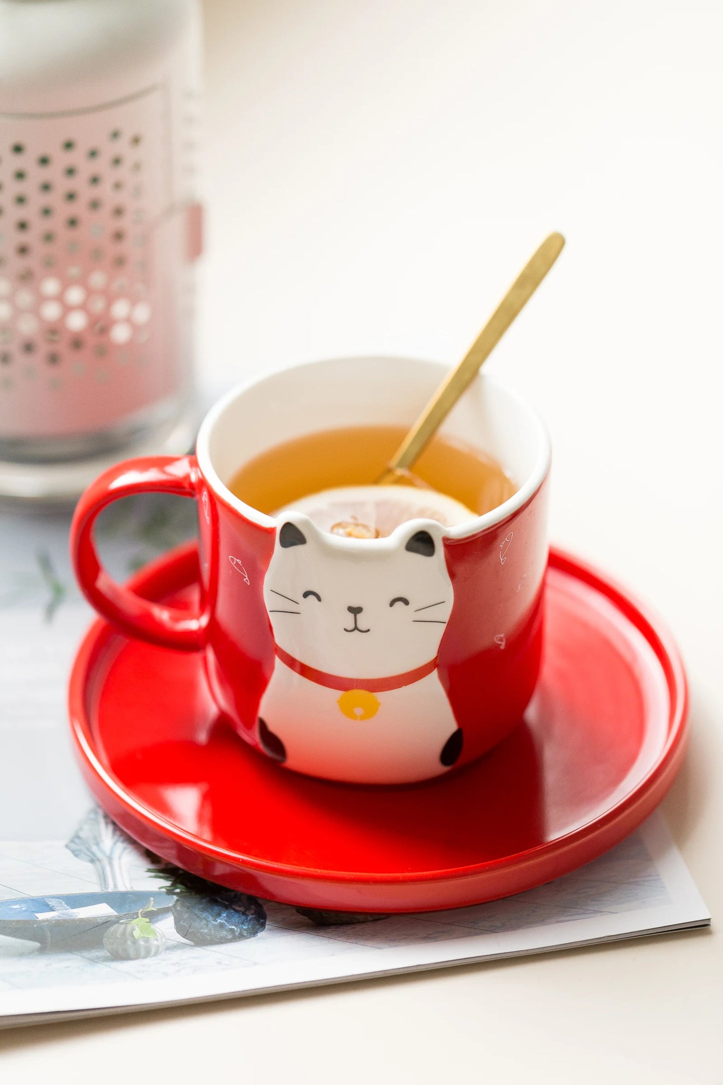 wholesale customized handmade cute animal 3d drinking cups tea coffee ceramic mug for for gift