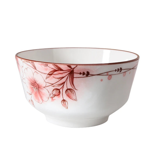 Chinese Factory Ceramic soup bowl Hot selling noodle bowl fruit 4.5 inch salad bowl