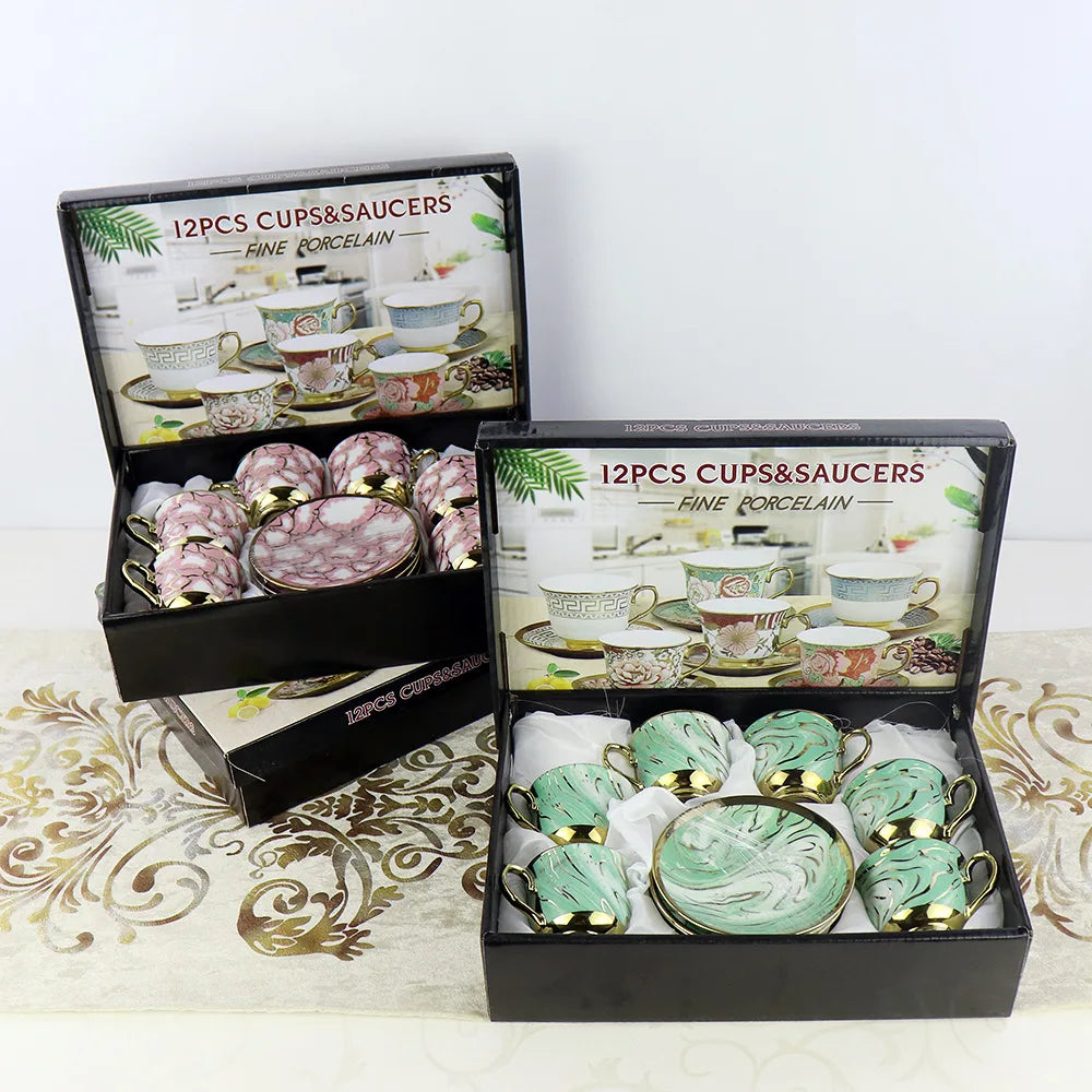 Phnom Penh gift box Color box 6 cups 6 dishes accept custom plated phnom penh ceramic tea set ceramic tea set