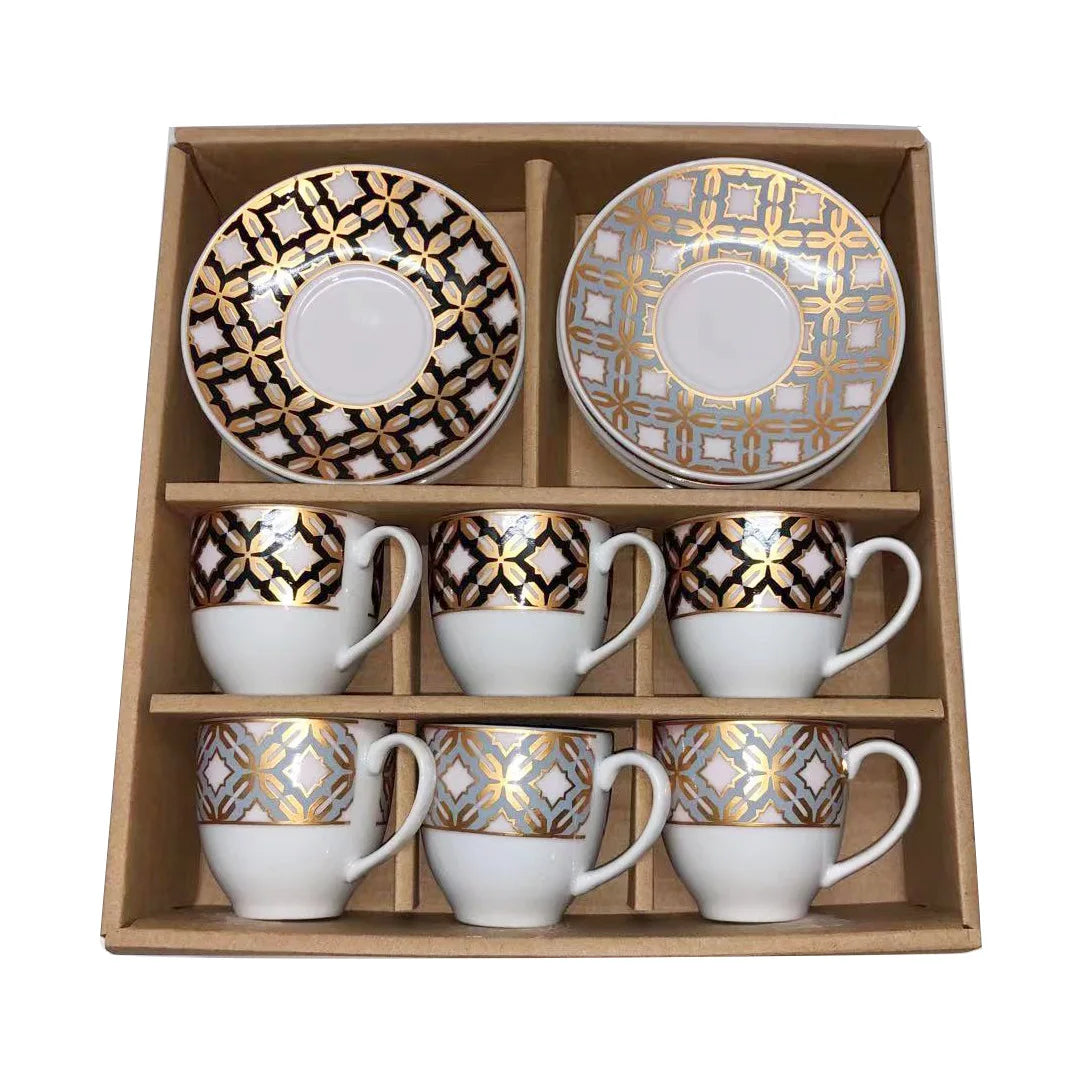 wholesales porcelain ceramic Ethiopian cold yard cups and saucers tea cups & saucers