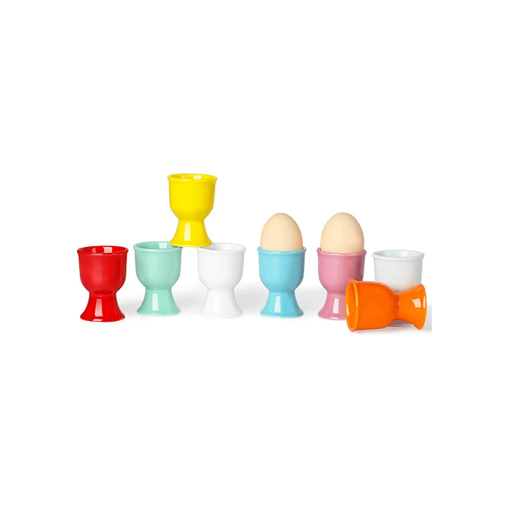 Holiday Creative Gift Easter Egg Shaped Cup Mini Colorful Ceramic Egg Cups