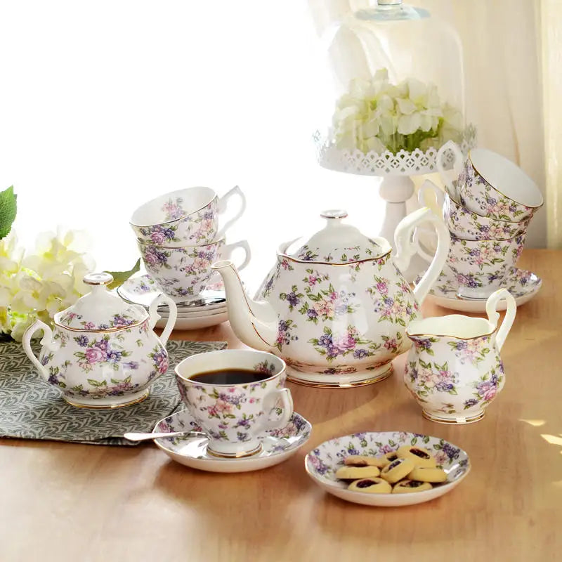 Alibaba Hot Selling Good Supplier Daily Use Ancient Style Printed Flower Opal Glass Luxury Dinner Set