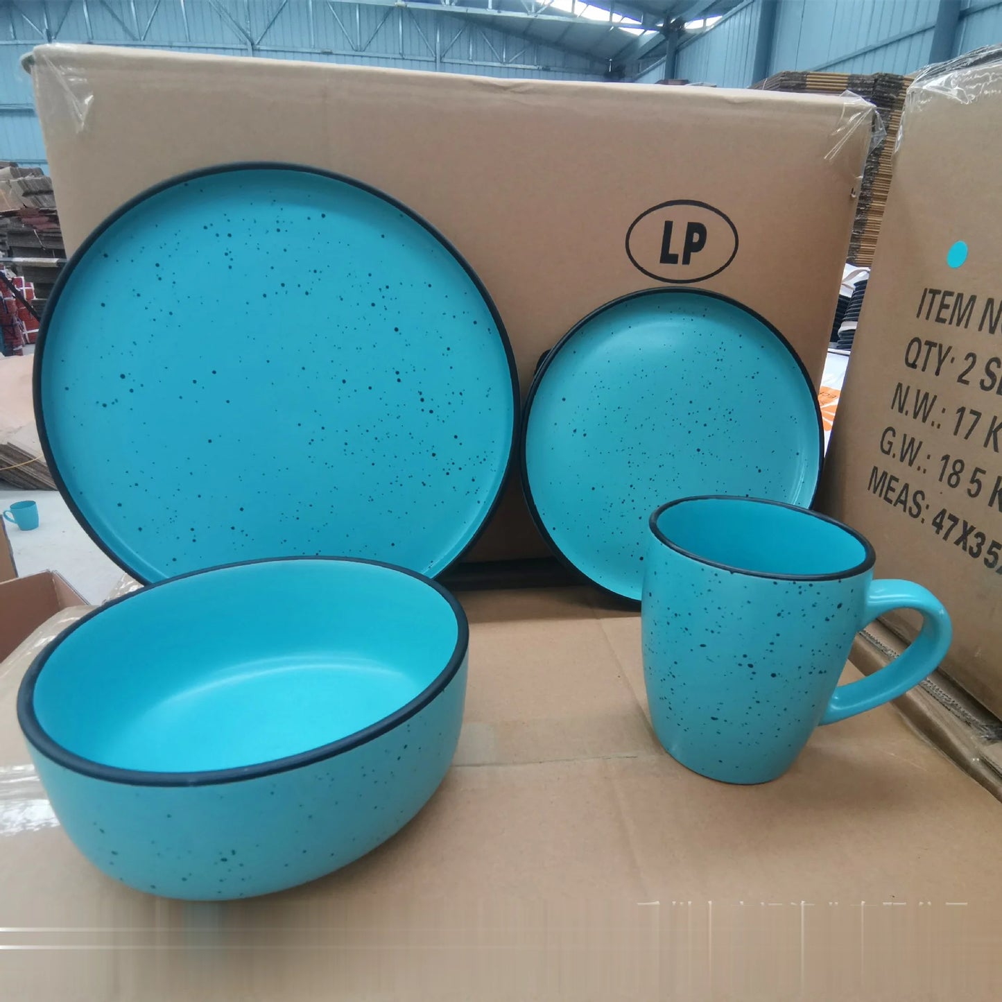 Manufacturer China colorful custom stoneware dinnerware ceramic dinner sets for wholesale