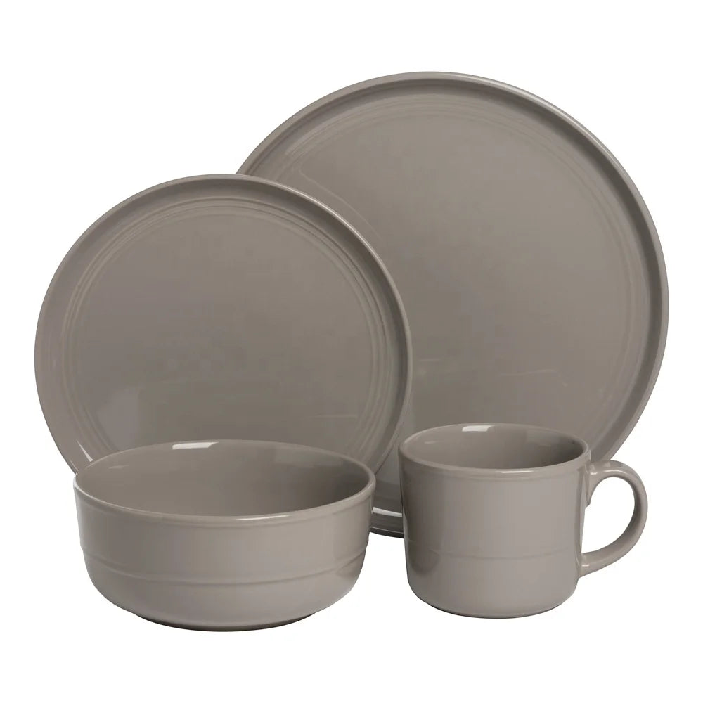 White frosted glaze stoneware porcelain plates bowls cups Western food supermarket sells porcelain dinner dinnerware set