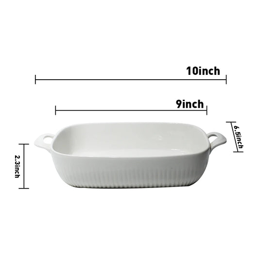 High quality non stick large square round bakeware ceramic cake baking dish low moq