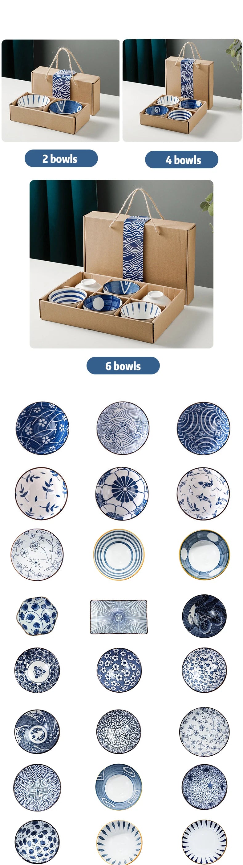 4 pieces of Japanese exquisite dishes with color gift box High-end business Japanese-style dish gifts mall promotions wedding