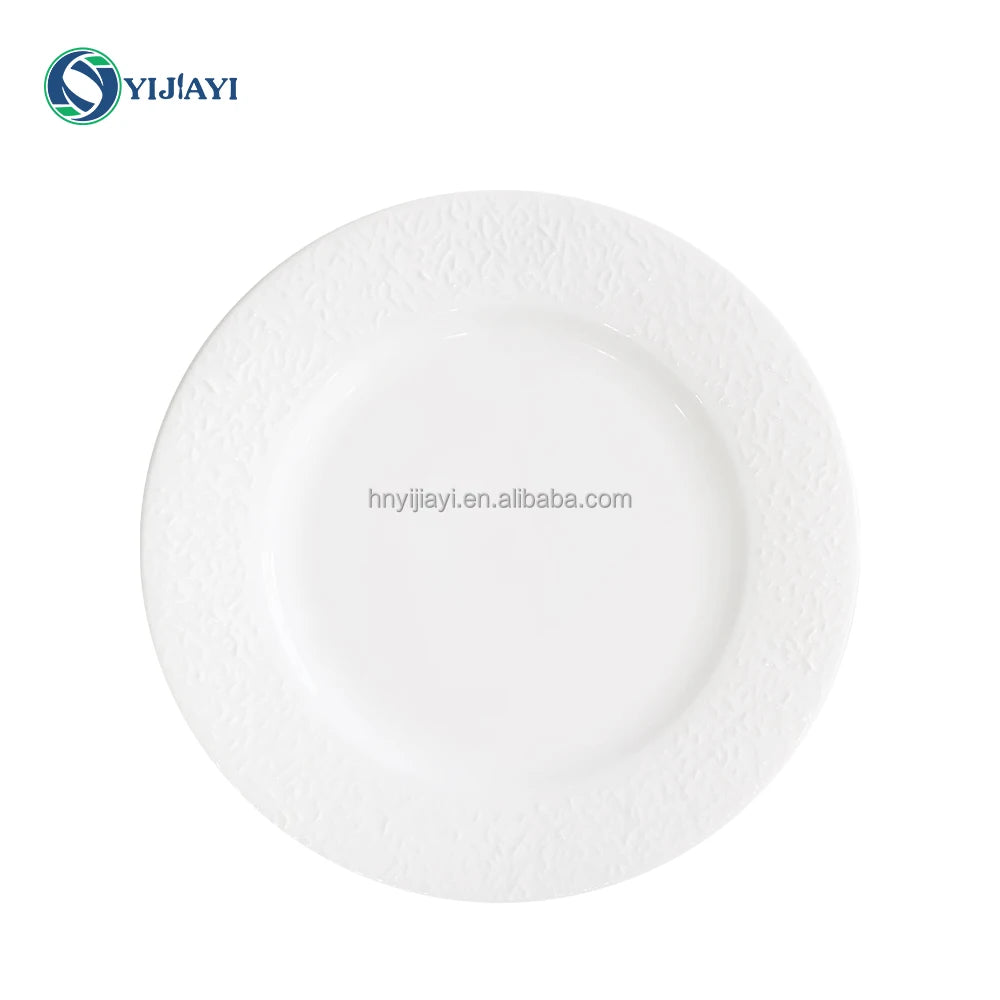 wholesale 1ton White ceramic ton mix dishes plates tableware assiettes blancs dore en tonnes in bulk