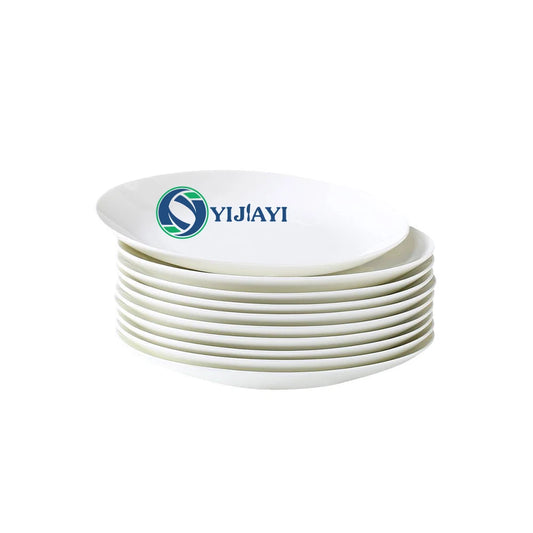 JIUWANG Wedding Event 8 10 12 Inch Dises and Plates Cheap Price White Ceramic Plate for Restaurant