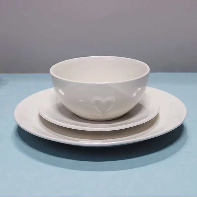 16pcs Japanese style round shape porcelain dinnerware set matte glaze for home restaurant use