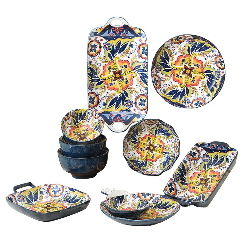 stoneware dishes plates ceramic dinnerware  Stone Color Glazed Stoneware Ceramic Dinnerware crockery dinner sets ceramic