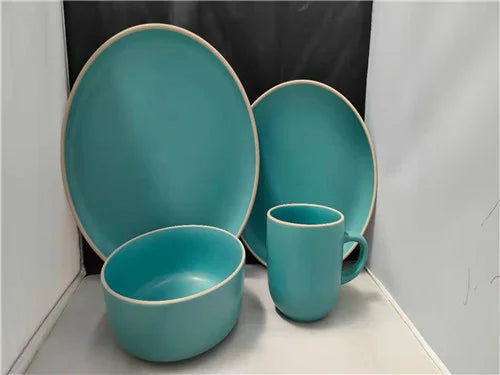 Manufacturer China colorful custom stoneware dinnerware ceramic dinner sets for wholesale