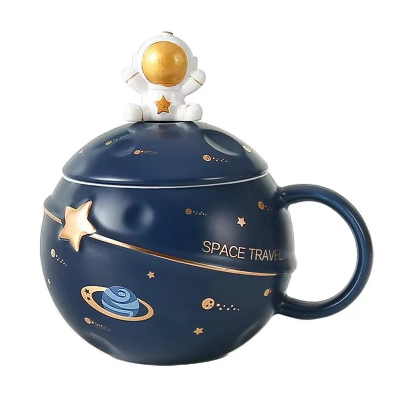 JIUWANG Top quality wholesale Promotional Porcelain Mugs Ceramic mug for advertising sale products cup Astronaut ceramic cup