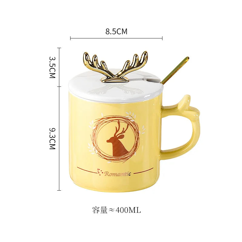 Wholesale delicate luxury christmas gift water cup Souvenir ceramic cups business gift porcelain coffee mugs