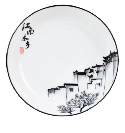 Cheap Price Microwave Oven Safe Porcelain New Bone China Elegant Gift 8 Inch Round Plate