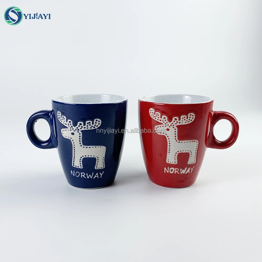 JIUWANG Customize Stock Ceramic tea MugS CupS 10oz 11oz 12OZ 14OZ 15OZ 16OZ Stoneware Coffee Blank